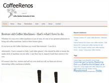 Tablet Screenshot of coffeerenos.com.au
